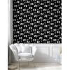 Ambesonne Abstract Peel & Stick Wallpaper for Home, Internet Abbreviation Conceptual Theme Xoxo Brush Stroked Lettering and Hearts, Self-Adhesive Living Room Kitchen Accent, 13″ x 100″, Charcoal Black