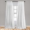 Ambesonne Arrow Curtains, Hand Drawn Repetitive Sticks Pattern Vintage Tribal Illustration Art Print, Window Treatments 2 Panel Set for Living Room Bedroom, Pair of – 28″ x 63″, Charcoal Grey
