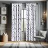 Ambesonne Birds Curtains, Flock of Flying Pigeons and Doves Transitioned Color Watercolor Design, Window Treatments 2 Panel Set for Living Room Bedroom, Pair of – 28″ x 84″, Night Blue and Eggplant