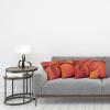 Ambesonne Burnt Orange Throw Pillow Cushion Case Pack of 4, Abstract Warm Geometric Pattern Circular Details Grunge Effect, Modern Accent Double-Sided Digital Printing, 16″, Burgundy Rust and Marigold