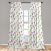 Ambesonne Colorful Curtains, Festival Entertainment Carnival Flying Balloons Watercolors Celebration Surprise, Window Treatments 2 Panel Set for Living Room Bedroom, Pair of – 28″ x 95″, Multicolor(Multi Color)