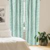 Ambesonne Floral Curtains, Spring Theme Abstract Repeating Pattern of Flowers Leaves Nature Art, Window Treatments 2 Panel Set for Living Room Bedroom, Pair of – 28″ x 84″, Pale Lavender Blue Grey(Pistachio Green Seafoam)
