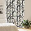 Ambesonne Floral Curtains, Spring Theme Abstract Repeating Pattern of Flowers Leaves Nature Art, Window Treatments 2 Panel Set for Living Room Bedroom, Pair of – 28″ x 84″, Pale Lavender Blue Grey(Pale Grey and Eggshell)