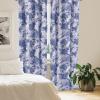 Ambesonne Floral Curtains, Spring Theme Abstract Repeating Pattern of Flowers Leaves Nature Art, Window Treatments 2 Panel Set for Living Room Bedroom, Pair of – 28″ x 84″, Pale Lavender Blue Grey(Dark Lavender and Violet)