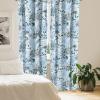 Ambesonne Floral Curtains, Spring Theme Abstract Repeating Pattern of Flowers Leaves Nature Art, Window Treatments 2 Panel Set for Living Room Bedroom, Pair of – 28″ x 84″, Pale Lavender Blue Grey(Pale Sky Blue Grey and White)
