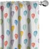 Ambesonne Colorful Curtains, Festival Entertainment Carnival Flying Balloons Watercolors Celebration Surprise, Window Treatments 2 Panel Set for Living Room Bedroom, Pair of – 28″ x 95″, Multicolor(Multi Color)