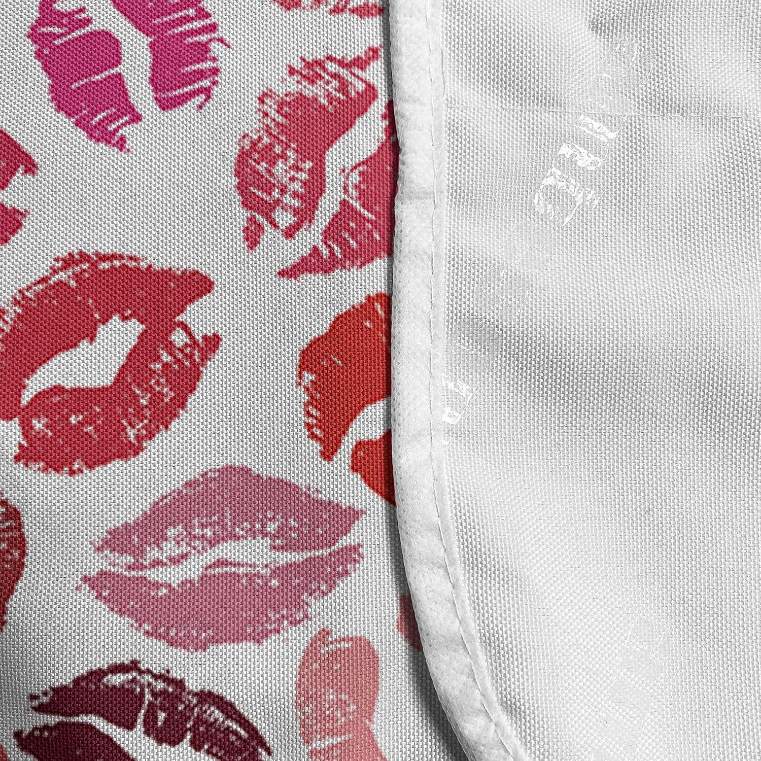 imageAmbesonne Romantic Microwave Oven Cover Love Theme Colorful Illustration of Lipstick Kisses Pattern Valentines Art Water Resistant Organizer with Pockets for Kitchen 36 x 12 MulticolorMulticolor