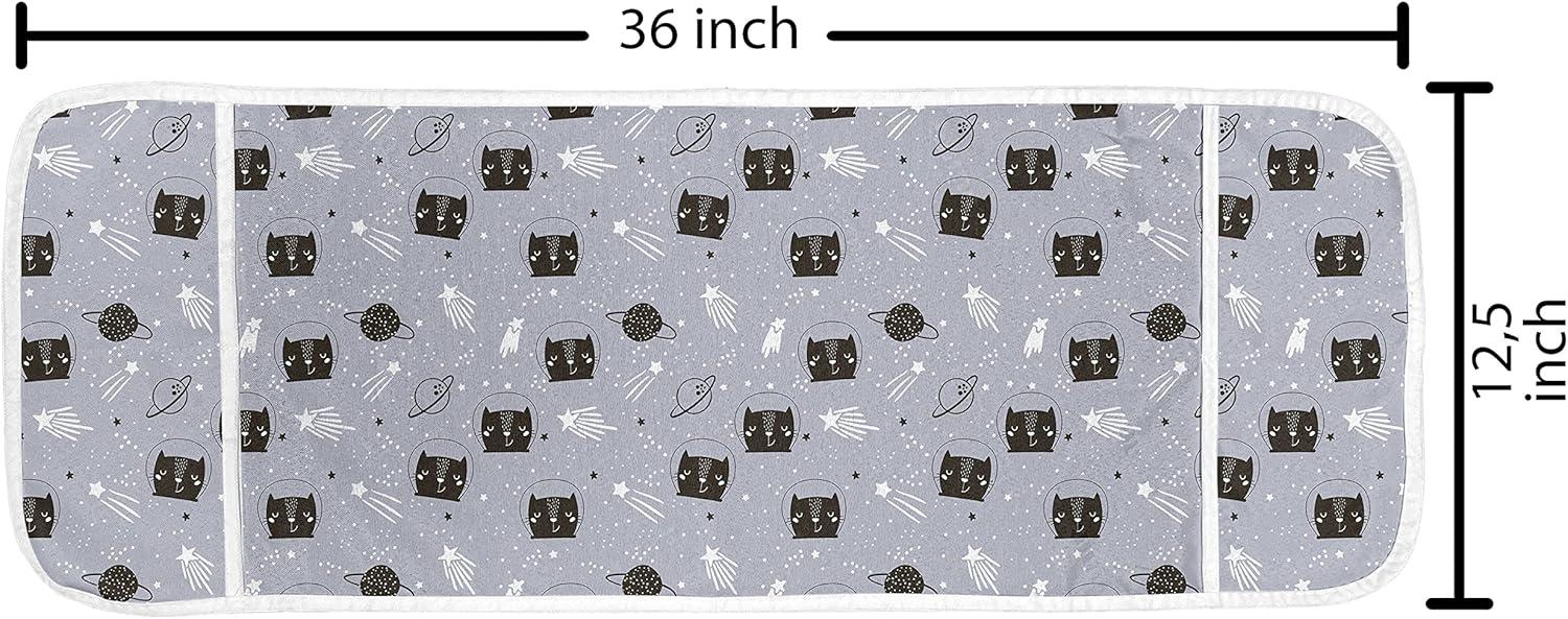 imageAmbesonne Watercolor Flowers Microwave Oven Cover Classical Feminine Rose Branch Bouquet Romantic Essence Valentines Water Resistant Organizer with Pockets for Kitchen 36 x 12 Violet BluePurple Grey White