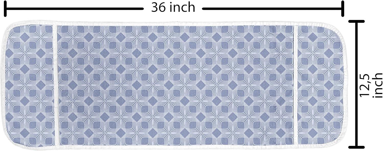 imageAmbesonne Watercolor Flowers Microwave Oven Cover Classical Feminine Rose Branch Bouquet Romantic Essence Valentines Water Resistant Organizer with Pockets for Kitchen 36 x 12 Violet BlueBlue Grey