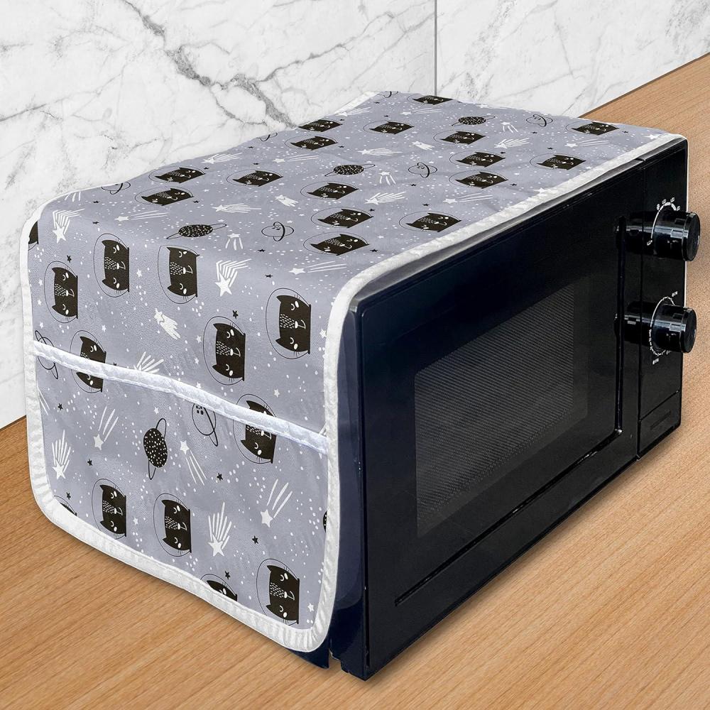 imageAmbesonne Watercolor Flowers Microwave Oven Cover Classical Feminine Rose Branch Bouquet Romantic Essence Valentines Water Resistant Organizer with Pockets for Kitchen 36 x 12 Violet BluePurple Grey White