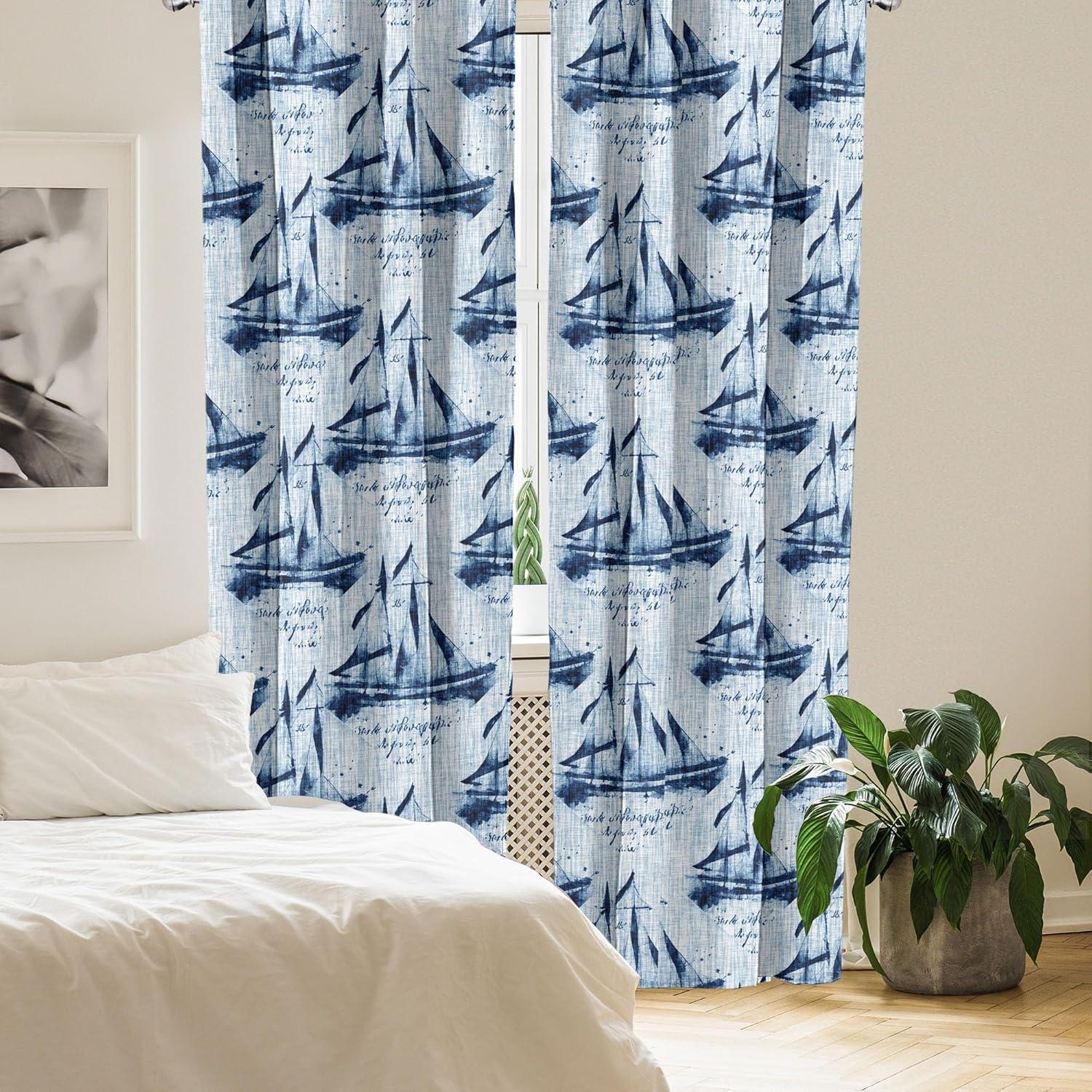 imageAmbesonne Flower Print Curtains Blurry Effect Spring Blossoms Floral Branches Vintage Romance Window Treatments 2 Panel Set for Living Room Bedroom Pair of 28 x 95 Rose Pink and Fern GreenPale Blue Indigo
