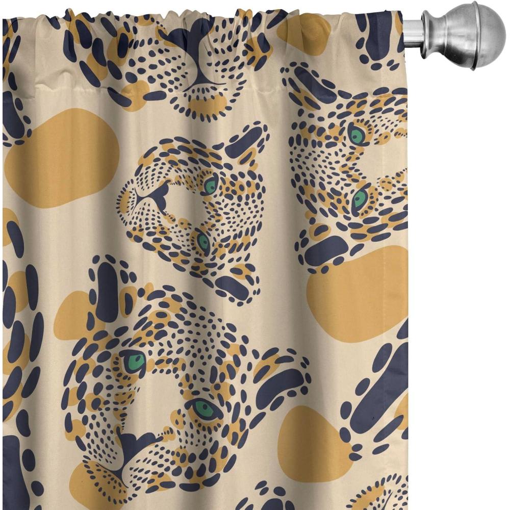 imageAmbesonne Flower Print Curtains Blurry Effect Spring Blossoms Floral Branches Vintage Romance Window Treatments 2 Panel Set for Living Room Bedroom Pair of 28 x 95 Rose Pink and Fern GreenCamel Dark Blue Peach