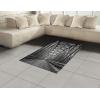 Ambesonne Black and White Area Rug, Road Through Bridge Tunnel Urban City and Modern Architecture Image, Flat Woven Accent Rug for Living Room Bedroom Dining Room, 4′ X 5′ 7″, Black White Grey