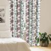 Ambesonne Floral Curtains, Vintage Style Ornamental Flower Motifs Flourishing Romantic Spring Leaves Art, Window Treatments 2 Panel Set for Living Room Bedroom, Pair of – 28″ x 84″, Multicolor(Multi Color)