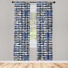 Ambesonne Flower Print Curtains, Blurry Effect Spring Blossoms Floral Branches Vintage Romance, Window Treatments 2 Panel Set for Living Room Bedroom, Pair of – 28″ x 95″, Rose Pink and Fern Green(Grey Black Violet Blue)