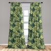 Ambesonne Flower Print Curtains, Blurry Effect Spring Blossoms Floral Branches Vintage Romance, Window Treatments 2 Panel Set for Living Room Bedroom, Pair of – 28″ x 95″, Rose Pink and Fern Green(Emerald Apple Green)