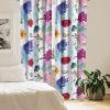 Ambesonne Flower Print Curtains, Blurry Effect Spring Blossoms Floral Branches Vintage Romance, Window Treatments 2 Panel Set for Living Room Bedroom, Pair of – 28″ x 95″, Rose Pink and Fern Green(Multi Color)