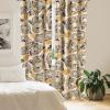 Ambesonne Flower Print Curtains, Blurry Effect Spring Blossoms Floral Branches Vintage Romance, Window Treatments 2 Panel Set for Living Room Bedroom, Pair of – 28″ x 95″, Rose Pink and Fern Green(Camel Dark Blue Peach)