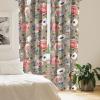 Ambesonne Flower Print Curtains, Blurry Effect Spring Blossoms Floral Branches Vintage Romance, Window Treatments 2 Panel Set for Living Room Bedroom, Pair of – 28″ x 95″, Rose Pink and Fern Green(Dark Tan Coral Blue Grey)