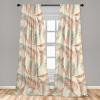 Ambesonne Flower Print Curtains, Blurry Effect Spring Blossoms Floral Branches Vintage Romance, Window Treatments 2 Panel Set for Living Room Bedroom, Pair of – 28″ x 95″, Rose Pink and Fern Green(Cream Coral and Laurel Green)