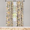 Ambesonne Flower Print Curtains, Blurry Effect Spring Blossoms Floral Branches Vintage Romance, Window Treatments 2 Panel Set for Living Room Bedroom, Pair of – 28″ x 95″, Rose Pink and Fern Green(Camel Dark Blue Peach)