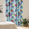 Ambesonne Flower Print Curtains, Blurry Effect Spring Blossoms Floral Branches Vintage Romance, Window Treatments 2 Panel Set for Living Room Bedroom, Pair of – 28″ x 95″, Rose Pink and Fern Green(Sky Blue Multicolor)