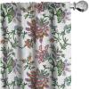 Ambesonne Floral Curtains, Vintage Style Ornamental Flower Motifs Flourishing Romantic Spring Leaves Art, Window Treatments 2 Panel Set for Living Room Bedroom, Pair of – 28″ x 84″, Multicolor(Multi Color)