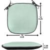 Ambesonne Pearls Chair Seating Cushion Set of 6, Bow Ties with Hearts Feminine Valentines Day Romantic Theme with Dotted Background, Anti-Slip Seat Padding for Kitchen & Patio, 16″x16″, Pink Black(Mint Green White)