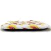 Ambesonne Pearls Chair Seating Cushion Set of 6, Bow Ties with Hearts Feminine Valentines Day Romantic Theme with Dotted Background, Anti-Slip Seat Padding for Kitchen & Patio, 16″x16″, Pink Black(Red Black Yellow)
