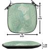 Ambesonne Pearls Chair Seating Cushion Set of 6, Bow Ties with Hearts Feminine Valentines Day Romantic Theme with Dotted Background, Anti-Slip Seat Padding for Kitchen & Patio, 16″x16″, Pink Black(Pale Green Turquoise)