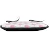 Ambesonne Pearls Chair Seating Cushion Set of 6, Bow Ties with Hearts Feminine Valentines Day Romantic Theme with Dotted Background, Anti-Slip Seat Padding for Kitchen & Patio, 16″x16″, Pink Black(White and Pink)