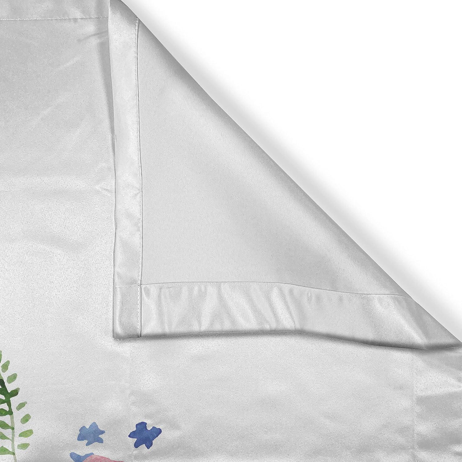 imageAmbesonne Cartoon Kitchen Curtains Parachute Landscape Mountain River Clouds Palm Trees Kids Nursery Image Landscape Window Drapes 2 Panel Set for Kitchen Cafe Decor 55 X 39 BlueCharcoal