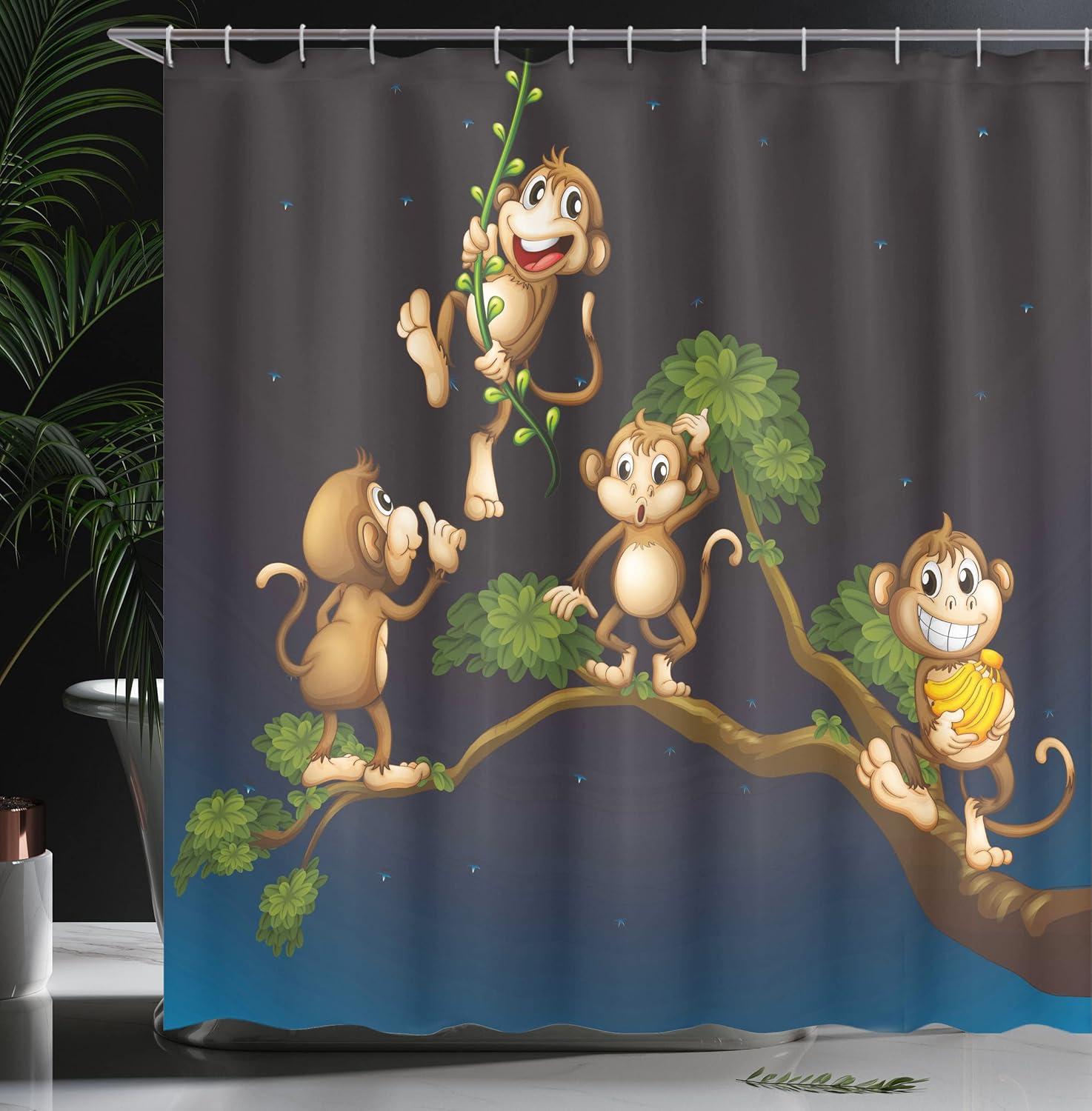 imageAmbesonne Feminine Shower Curtain Design in The Palace of The Cartoon Bathtub Cabinet Mirror Washroom Cloth Fabric Bathroom Decor Set with Hooks 69 W x 75 L Beige PinkBlue Caramel