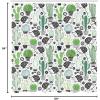 Ambesonne Cactus Shower Curtain, Cartoon Style Inspired Drawing of Hedgehog Animals Saguaro and Prickly Pear, Cloth Fabric Bathroom Decor Set with Hooks, 69″ W x 84″ L, Dark Grey Green
