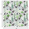 Ambesonne Cactus Shower Curtain, Cartoon Style Inspired Drawing of Hedgehog Animals Saguaro and Prickly Pear, Cloth Fabric Bathroom Decor Set with Hooks, 69″ W x 70″ L, Dark Grey Green