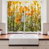 Ambesonne Cartoon Kitchen Curtains, Parachute Landscape Mountain River Clouds Palm Trees Kids Nursery Image Landscape, Window Drapes 2 Panel Set for Kitchen Cafe Decor, 55″ X 39″, Blue(Olive Green)