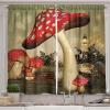 Ambesonne Cartoon Kitchen Curtains, Parachute Landscape Mountain River Clouds Palm Trees Kids Nursery Image Landscape, Window Drapes 2 Panel Set for Kitchen Cafe Decor, 55″ X 39″, Blue(Green Ivory)