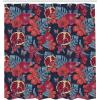 Ambesonne Feminine Shower Curtain, Design in The Palace of The Cartoon Bathtub Cabinet Mirror Washroom, Cloth Fabric Bathroom Decor Set with Hooks, 69″ W x 75″ L, Beige Pink(Ruby Maroon Dark Blue)