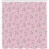 Ambesonne Feminine Shower Curtain, Design in The Palace of The Cartoon Bathtub Cabinet Mirror Washroom, Cloth Fabric Bathroom Decor Set with Hooks, 69″ W x 75″ L, Beige Pink(Pale Pink)