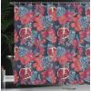 Ambesonne Feminine Shower Curtain, Design in The Palace of The Cartoon Bathtub Cabinet Mirror Washroom, Cloth Fabric Bathroom Decor Set with Hooks, 69″ W x 75″ L, Beige Pink(Ruby Maroon Dark Blue)