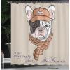 Ambesonne Feminine Shower Curtain, Design in The Palace of The Cartoon Bathtub Cabinet Mirror Washroom, Cloth Fabric Bathroom Decor Set with Hooks, 69″ W x 75″ L, Beige Pink(Brown Ecru)