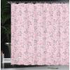 Ambesonne Feminine Shower Curtain, Design in The Palace of The Cartoon Bathtub Cabinet Mirror Washroom, Cloth Fabric Bathroom Decor Set with Hooks, 69″ W x 75″ L, Beige Pink(Pale Pink)