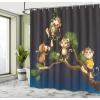 Ambesonne Feminine Shower Curtain, Design in The Palace of The Cartoon Bathtub Cabinet Mirror Washroom, Cloth Fabric Bathroom Decor Set with Hooks, 69″ W x 75″ L, Beige Pink(Blue Caramel)
