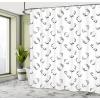 Ambesonne Feminine Shower Curtain, Design in The Palace of The Cartoon Bathtub Cabinet Mirror Washroom, Cloth Fabric Bathroom Decor Set with Hooks, 69″ W x 75″ L, Beige Pink(Grey Charcoal)