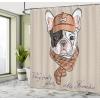 Ambesonne Feminine Shower Curtain, Design in The Palace of The Cartoon Bathtub Cabinet Mirror Washroom, Cloth Fabric Bathroom Decor Set with Hooks, 69″ W x 75″ L, Beige Pink(Brown Ecru)