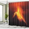 Ambesonne Feminine Shower Curtain, Design in The Palace of The Cartoon Bathtub Cabinet Mirror Washroom, Cloth Fabric Bathroom Decor Set with Hooks, 69″ W x 75″ L, Beige Pink(Orange Yellow)