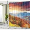 Ambesonne Feminine Shower Curtain, Design in The Palace of The Cartoon Bathtub Cabinet Mirror Washroom, Cloth Fabric Bathroom Decor Set with Hooks, 69″ W x 75″ L, Beige Pink(Yellow Orange)