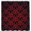 Ambesonne Feminine Shower Curtain, Design in The Palace of The Cartoon Bathtub Cabinet Mirror Washroom, Cloth Fabric Bathroom Decor Set with Hooks, 69″ W x 75″ L, Beige Pink(Burgundy Vermilion)