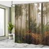Ambesonne Feminine Shower Curtain, Design in The Palace of The Cartoon Bathtub Cabinet Mirror Washroom, Cloth Fabric Bathroom Decor Set with Hooks, 69″ W x 75″ L, Beige Pink(Orange Brown)