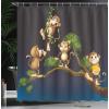 Ambesonne Feminine Shower Curtain, Design in The Palace of The Cartoon Bathtub Cabinet Mirror Washroom, Cloth Fabric Bathroom Decor Set with Hooks, 69″ W x 75″ L, Beige Pink(Blue Caramel)
